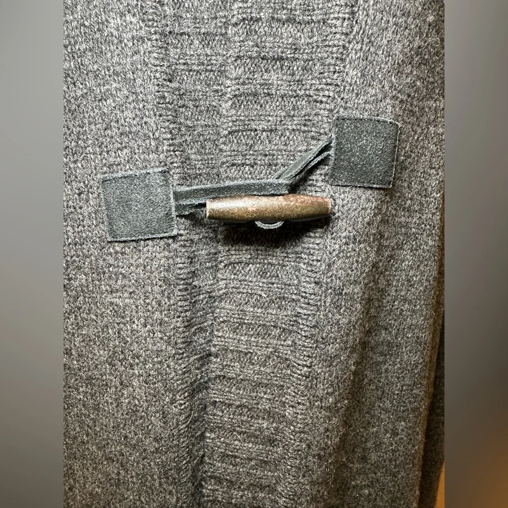 Fishermen Out of Ireland wool sweater grey gray longline chunky knit heavy thick